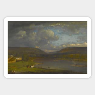On the Delaware River by George Inness Sticker